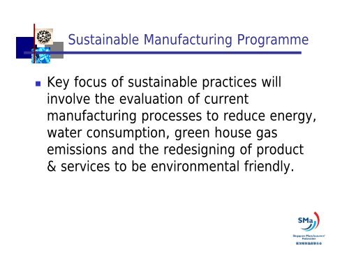 The Sustainable Manufacturing Label Programme - Singapore ...