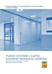 Puertas correderas y puertas correderas telescopicas cortafuego