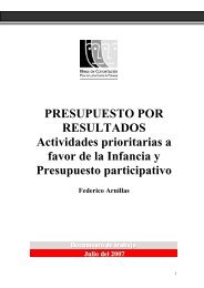 presupuesto por resultados - Mesa de Concertación para la lucha ...