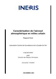 Caractérisation de l'aérosol atmosphérique en milieu urbain - LCSQA