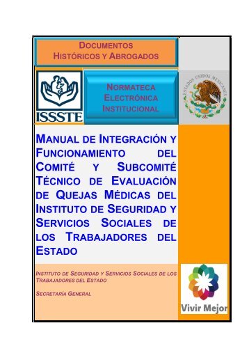 manual de integración y funcionamiento del comité y subcomité ...