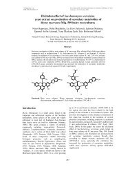 Elicitation effect of Saccharomyces cerevisiae yeast extract on ...