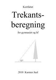 Kortfattet trekantsberegning for gymnasiet og hf - Matematik i ...