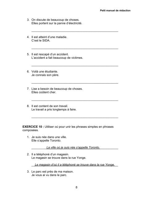 Module 1 - La phrase - Base de données en alphabétisation des ...