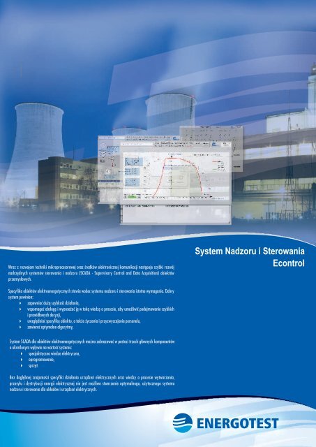 System Nadzoru i Sterowania Econtrol - Energotest