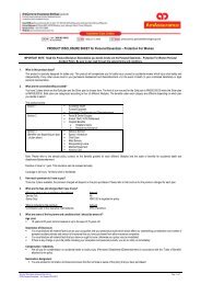 PRODUCT DISCLOSURE SHEET for Personal ... - AmAssurance