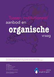 Tussen institutioneel aanbod en organische vraag - Vereniging van ...