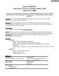 Registration Form - Texas State Archery Association