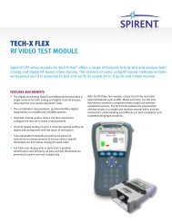 TECH-X FLEX - Spirent Communications