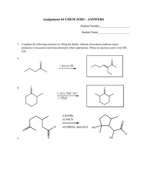Nmr Worksheet With Answers - Promotiontablecovers