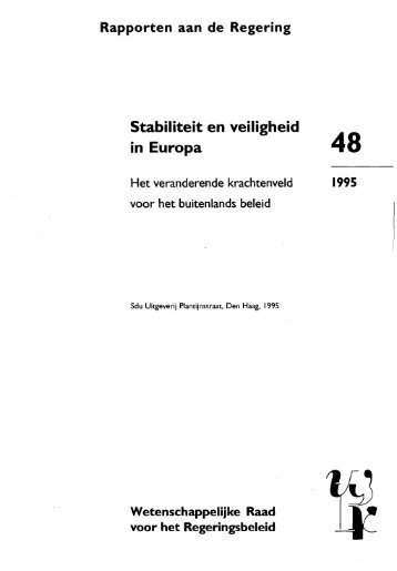 Stabiliteit en veiligheid in Europa - Oapen
