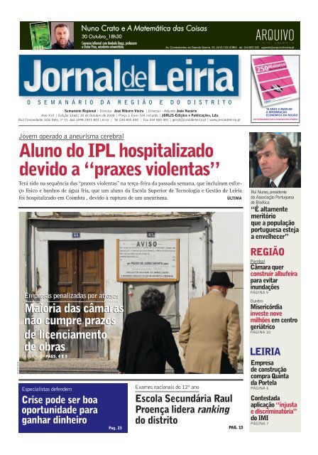 Jornal de Leiria - Bruno Netto: No ramo artístico, é preciso ter muita  resistência mental