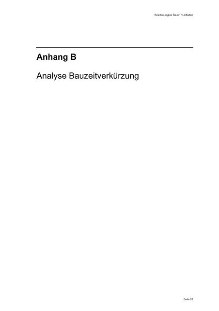 Beschleunigtes Bauen Leitfaden - Tiefbauamt - Kanton Zürich