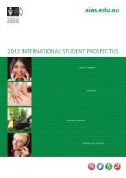 AIAS International 2012 brochure - Study Group