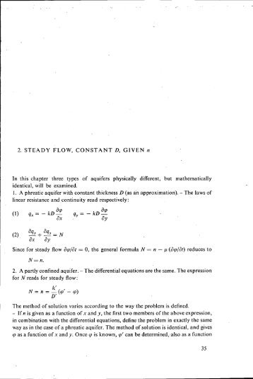 2. STEADY FLOW, CONSTANT D, GIVEN n In this ... - ROOT of content