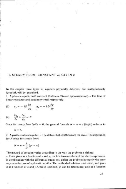 2. STEADY FLOW, CONSTANT D, GIVEN n In this ... - ROOT of content