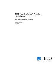 TIBCO ActiveMatrix Runtime UDDI Server Administrator's Guide