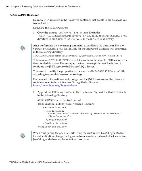 TIBCO ActiveMatrix Runtime UDDI Server Administrator's Guide