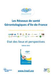 Les RÃ©seaux de santÃ© GÃ©rontologiques d'Ile-de-France Etat ... - Fregif