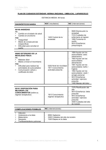 Hernia (inguinal, umbilical, laparocele) - Todoenfermeria