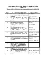 List of Approved Ayurveda, Siddha & Unani Drug Testing ...