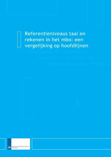 een vergelijking op hoofdlijnen - Steunpunt taal en rekenen mbo