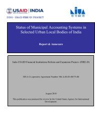 Review of municipal accounting systems in ULBs - Indiagovernance ...