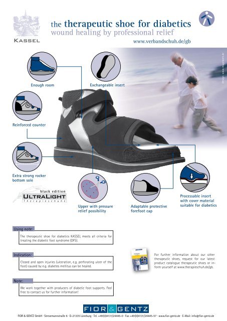 the therapeutic shoe for diabetics - Fior & Gentz