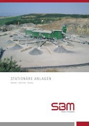 Produktlinie stationÃ¤re Anlagen - SBM