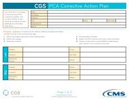 CGS PCA Corrective Action Plan 1 2