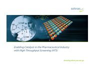 Enabling Catalysis in the Pharmaceutical ... - Chemspec Events