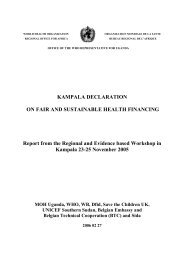 KAMPALA DECLARATION ON FAIR AND SUSTAINABLE HEALTH ...