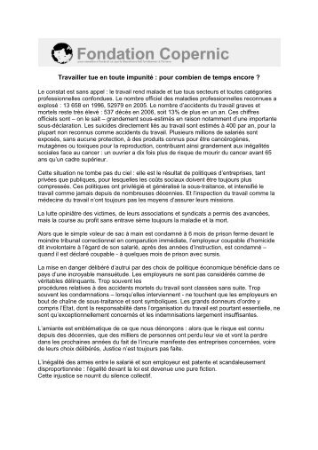 Travailler tue - Contacter un comitÃ© local d'Attac