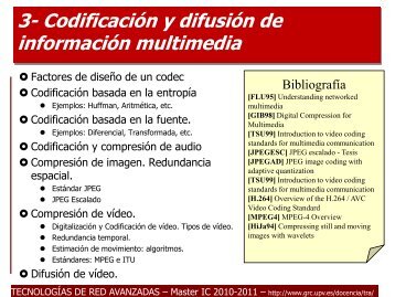 CodificaciÃ³n y compresiÃ³n de informaciÃ³n multimedia - GRC - UPV