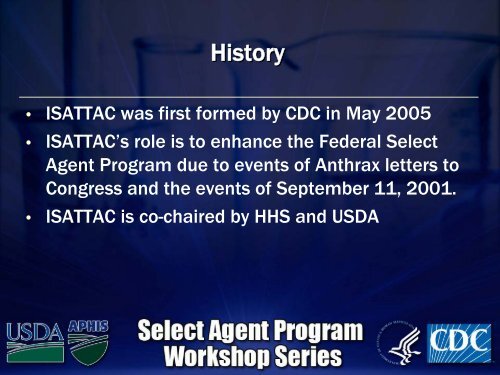 isattac - Select Agent Program