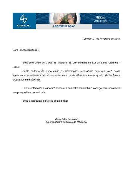 APRESENTAÇÃO - camga - Unisul