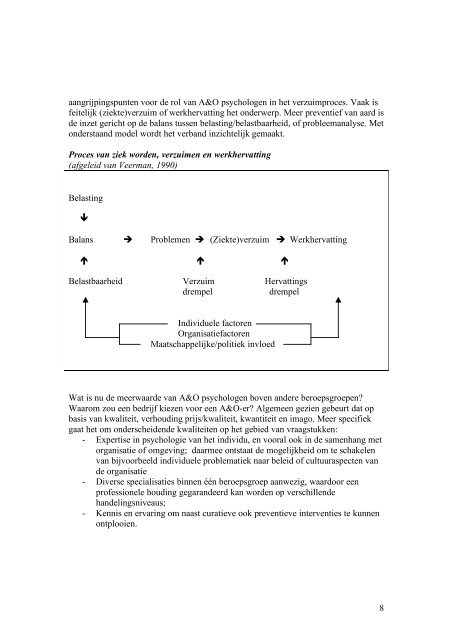 De A&O Psycholoog op het snijvlak van Individu en Organisatie - NIP