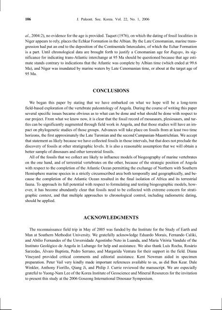 the occurrence and geological setting of cretaceous dinosaurs