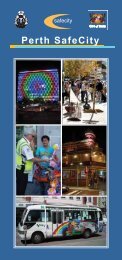 SafeCity brochure - City of Perth