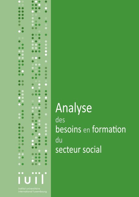 Rapport "Analyse des besoins secteur social" - IUIL