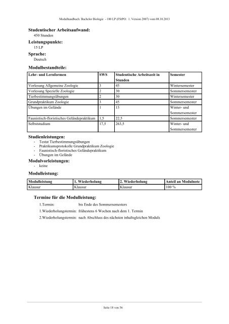 Modulhandbuch - Fachbereich Biologie der Uni Halle-Wittenberg