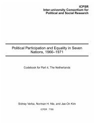 Political Participation and Equality in Seven Nations, 1966–1971