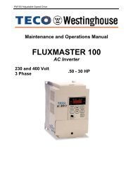 FM100 Maintenance & Operations Manual - TECO-Westinghouse ...