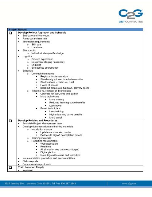 Digital Signage Implementation â Planning & Deployment ... - C2G