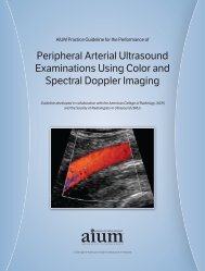 AIUM Practice Guideline for the Performance of Peripheral Arterial ...