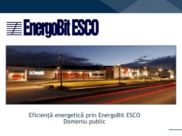 EficienÅ£Ä energeticÄ prin EnergoBit ESCO/Domeniu public