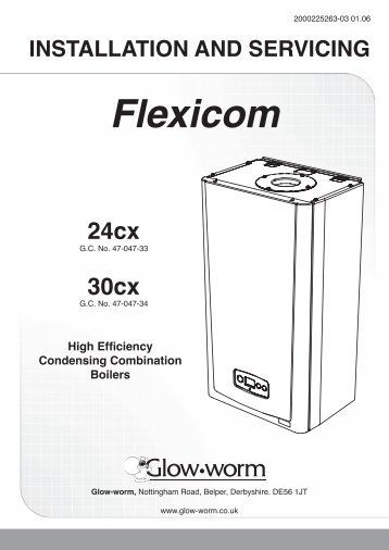 GlowWorm Flexicom CX HE Combi 24 & 30 Installation ... - BHL.co.uk