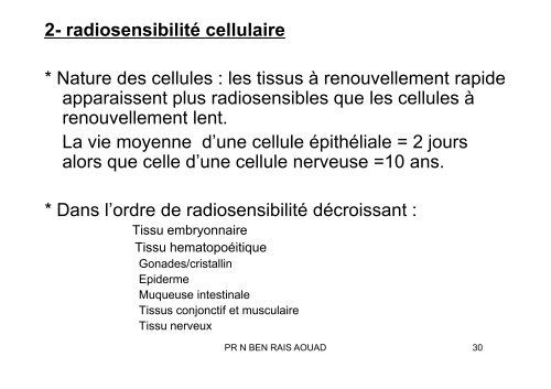 ch 5 radiobiologie radiopathologie - medramo