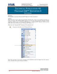 ThermaCAMâ¢ REPORTER 8 - FLIR Customer Support Center