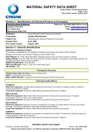 Electroclean - MSDS - CYNDAN Chemicals